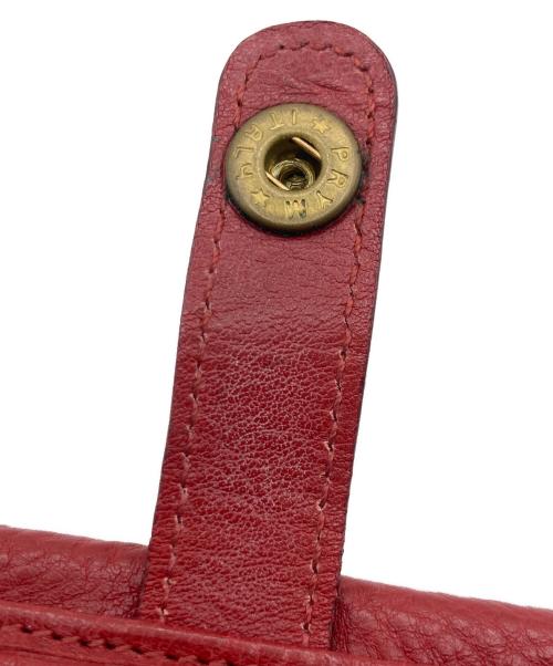 IL BISONTE（イル ビゾンテ）IL BISONTE (イル ビゾンテ) IL BISONTE(イル ビゾンテ) 2つ折り財布 レッドの古着・服飾アイテム