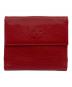 IL BISONTE（イル ビゾンテ）の古着「IL BISONTE(イル ビゾンテ) 2つ折り財布」｜レッド