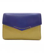 FENDIフェンディ）の古着「FENDI （フェンディ）3つ折り財布」｜パープル×イエロー