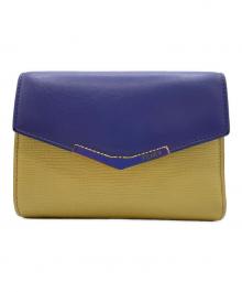 FENDI（フェンディ）の古着「FENDI （フェンディ）3つ折り財布」｜パープル×イエロー