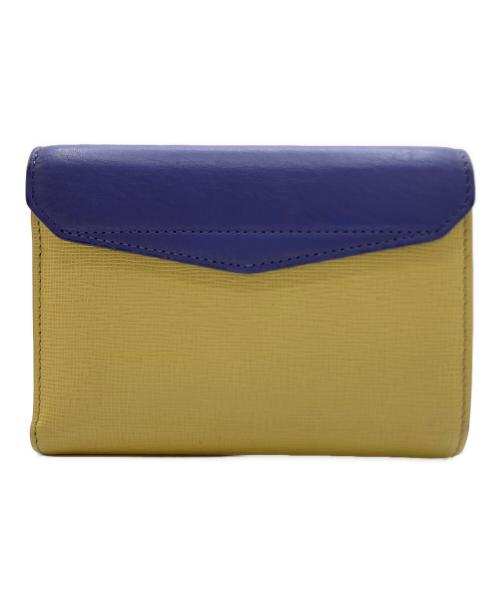 FENDI（フェンディ）FENDI (フェンディ) FENDI （フェンディ）3つ折り財布 パープル×イエローの古着・服飾アイテム