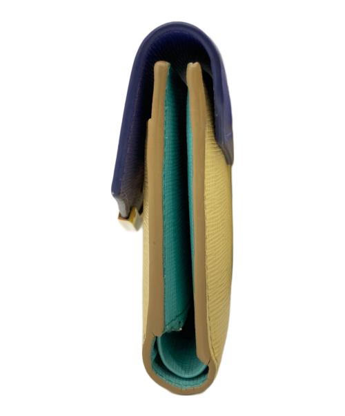 FENDI（フェンディ）FENDI (フェンディ) FENDI （フェンディ）3つ折り財布 パープル×イエローの古着・服飾アイテム