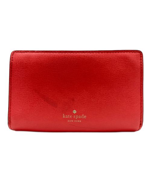 Kate Spade（ケイトスペード）Kate Spade (ケイトスペード) Kate Spade（ケイトスペード）2つ折り財布 レッドの古着・服飾アイテム