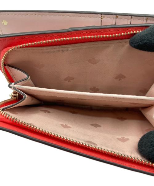 Kate Spade（ケイトスペード）Kate Spade (ケイトスペード) Kate Spade（ケイトスペード）2つ折り財布 レッドの古着・服飾アイテム