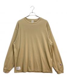 Champion×WTAPS（チャンピオン×ダブルタップス）の古着「ACADEMY LS COTTON ロングスリーブカットソー」｜ベージュ