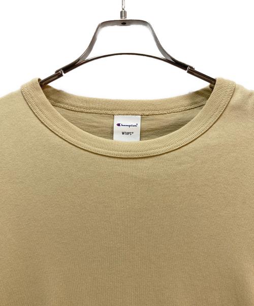 Champion（チャンピオン）Champion (チャンピオン) WTAPS (ダブルタップス) ACADEMY LS COTTON ロングスリーブカットソー ベージュ サイズ:XLの古着・服飾アイテム