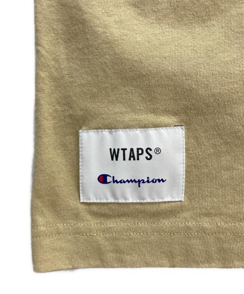 Champion（チャンピオン）Champion (チャンピオン) WTAPS (ダブルタップス) ACADEMY LS COTTON ロングスリーブカットソー ベージュ サイズ:XLの古着・服飾アイテム