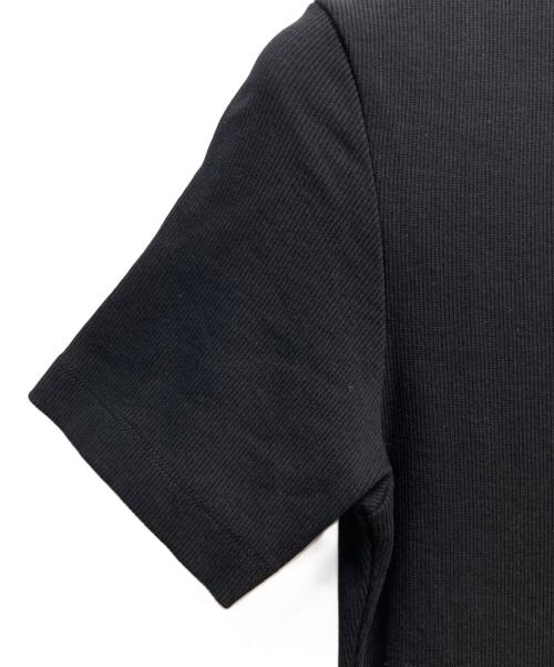 MARINE SERRE（マリーンセル）MARINE SERRE (マリーンセル) MOON LOGO RIBBED JERSEY TUBE DRESS ブラック サイズ:XSの古着・服飾アイテム