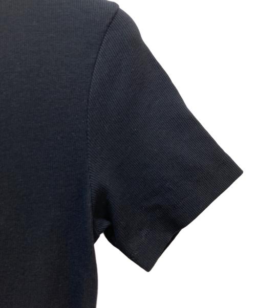 MARINE SERRE（マリーンセル）MARINE SERRE (マリーンセル) MOON LOGO RIBBED JERSEY TUBE DRESS ブラック サイズ:XSの古着・服飾アイテム