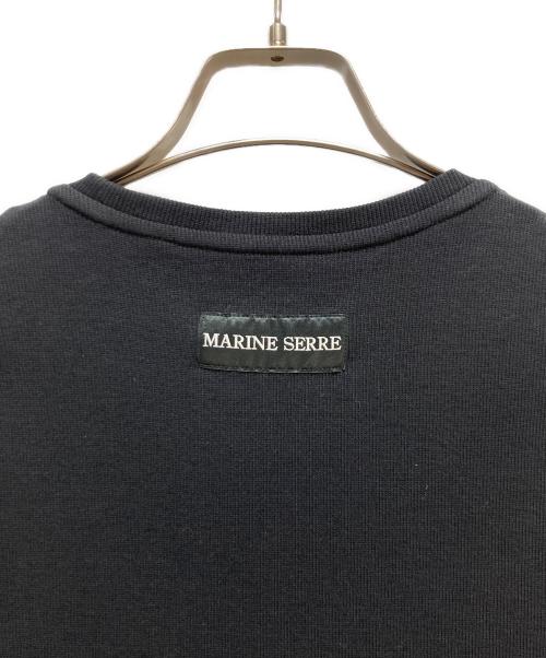 MARINE SERRE（マリーンセル）MARINE SERRE (マリーンセル) MOON LOGO RIBBED JERSEY TUBE DRESS ブラック サイズ:XSの古着・服飾アイテム