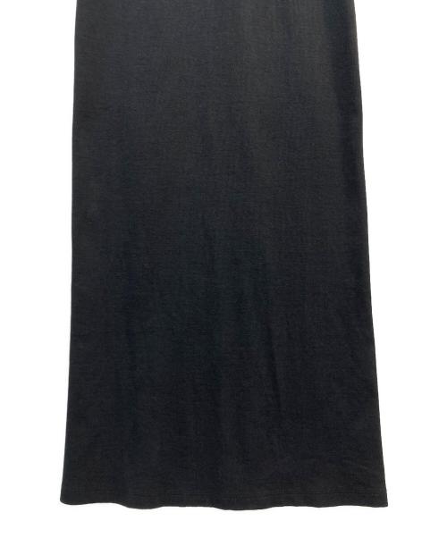 MARINE SERRE（マリーンセル）MARINE SERRE (マリーンセル) MOON LOGO RIBBED JERSEY TUBE DRESS ブラック サイズ:XSの古着・服飾アイテム