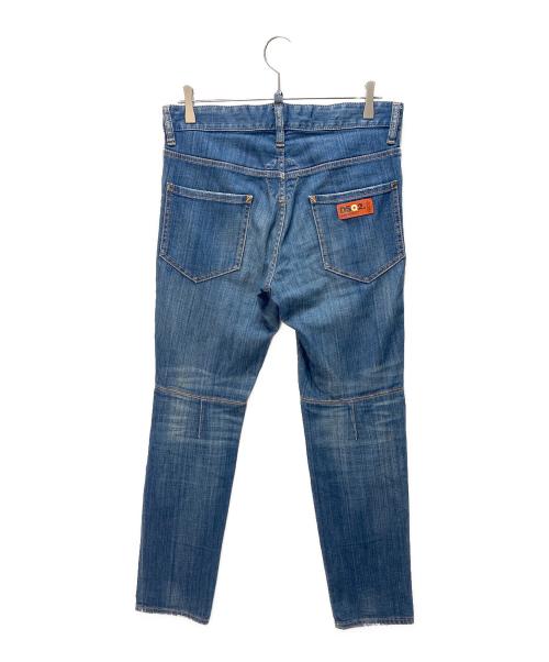 DSQUARED2（ディースクエアード）DSQUARED2 (ディースクエアード) ダメージデニムパンツ ネイビー サイズ:SIZE 46の古着・服飾アイテム