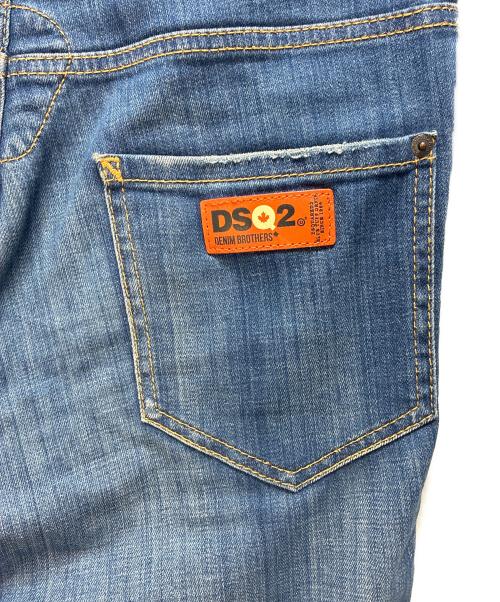 DSQUARED2（ディースクエアード）DSQUARED2 (ディースクエアード) ダメージデニムパンツ ネイビー サイズ:SIZE 46の古着・服飾アイテム