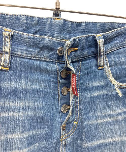 DSQUARED2（ディースクエアード）DSQUARED2 (ディースクエアード) ダメージデニムパンツ ネイビー サイズ:SIZE 46の古着・服飾アイテム