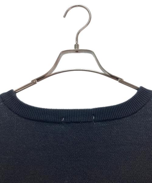 nakarenya（ナカ レンヤ）nakarenya (ナカ レンヤ) MINERAL (ミネラル) nakarenya × MINERAL Knit sweater ブラック×ブルー サイズ:XLの古着・服飾アイテム