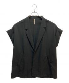 Dignite collier（ディニテ コリエ）の古着「Dignite collier（ディニテ コリエ）ビッグスリーブレス ジャケット」｜ブラック