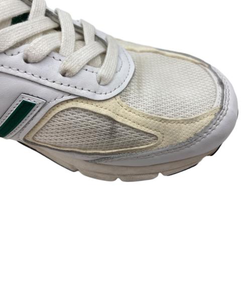 NEW BALANCE（ニューバランス）NEW BALANCE (ニューバランス) NEW BALANCE(ニューバランス) U990TC4 ホワイト×グリーン サイズ:26.5cmの古着・服飾アイテム
