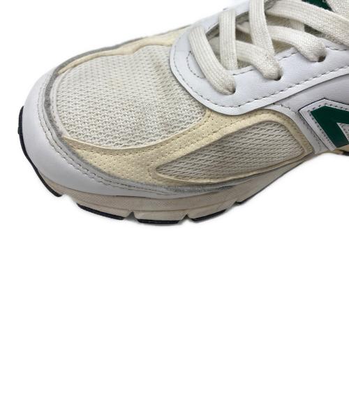 NEW BALANCE（ニューバランス）NEW BALANCE (ニューバランス) NEW BALANCE(ニューバランス) U990TC4 ホワイト×グリーン サイズ:26.5cmの古着・服飾アイテム