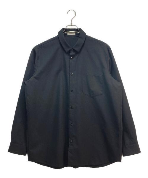ATON（エイトン）ATON (エイトン) WOOL TROPICAL STANDARD SHIRT ブラック サイズ:06の古着・服飾アイテム