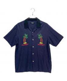X-LARGE（エクストララージ）の古着「X-LARGE 刺繍シャツ」｜ネイビー×ブラック