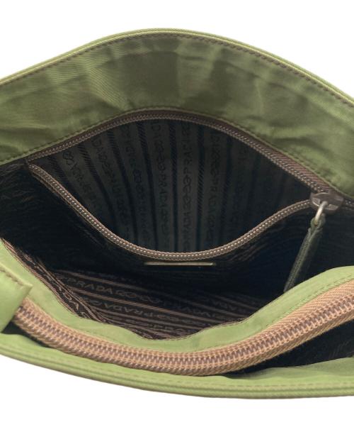 PRADA（プラダ）PRADA (プラダ) PRADA ロゴプレート ハンドバッグ グリーンの古着・服飾アイテム