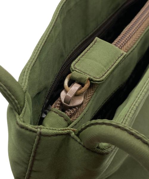 PRADA（プラダ）PRADA (プラダ) PRADA ロゴプレート ハンドバッグ グリーンの古着・服飾アイテム