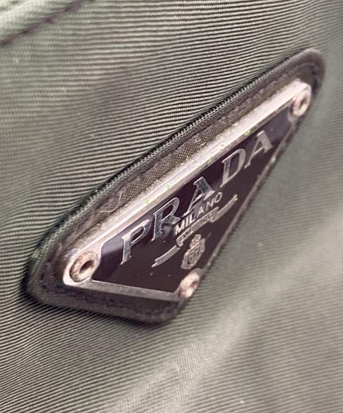 PRADA（プラダ）PRADA (プラダ) PRADA ロゴプレート トートバッグ オリーブの古着・服飾アイテム