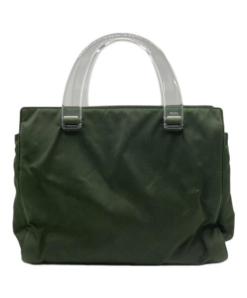 PRADA（プラダ）PRADA (プラダ) PRADA クリアハンドル ハンドバッグ オリーブの古着・服飾アイテム
