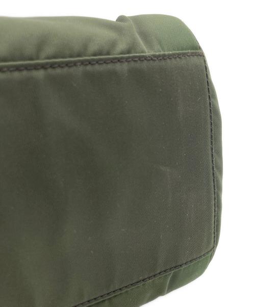 PRADA（プラダ）PRADA (プラダ) PRADA クリアハンドル ハンドバッグ オリーブの古着・服飾アイテム