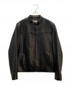 COACHコーチ）の古着「COACH シングルライダースジャケット」｜ブラック