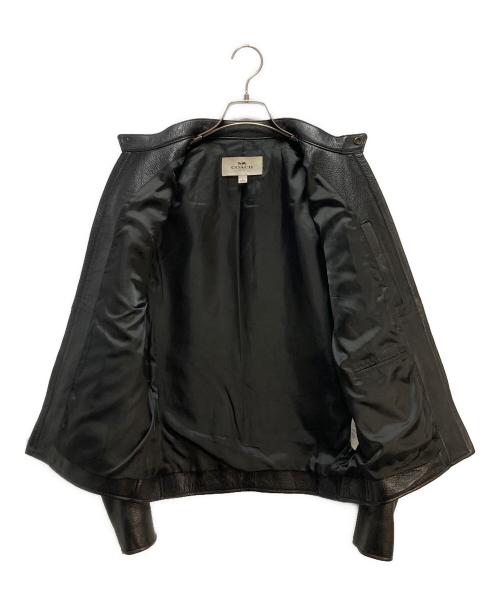 COACH（コーチ）COACH (コーチ) COACH シングルライダースジャケット ブラック サイズ:Sの古着・服飾アイテム