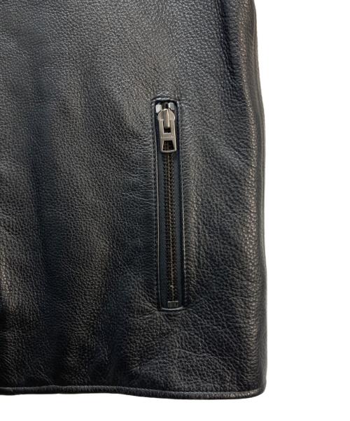 COACH（コーチ）COACH (コーチ) COACH シングルライダースジャケット ブラック サイズ:Sの古着・服飾アイテム