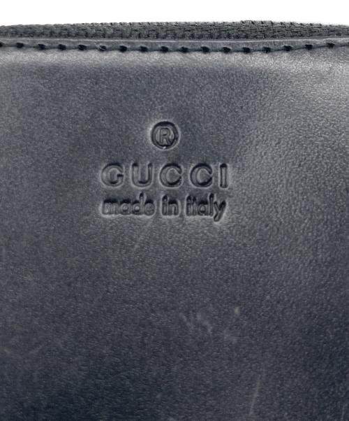 GUCCI（グッチ）GUCCI (グッチ) GUCCI レザーコインケース ブラックの古着・服飾アイテム