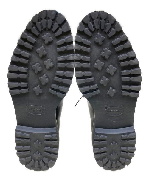 W.H（ダブルエイチ）W.H (ダブルエイチ) レザーシューズ ブラック サイズ:US 8の古着・服飾アイテム