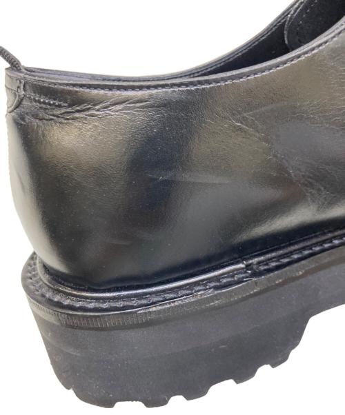 W.H（ダブルエイチ）W.H (ダブルエイチ) レザーシューズ ブラック サイズ:US 8の古着・服飾アイテム