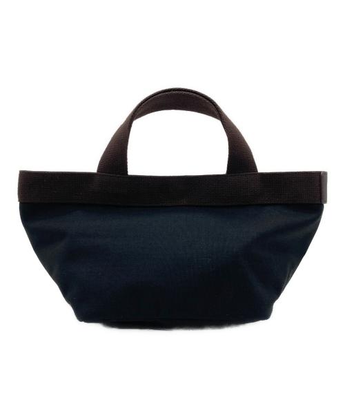 Herve Chapelier（エルベシャプリエ）Herve Chapelier (エルベシャプリエ) コーデュラ舟型トートS ブラック×ブラウンの古着・服飾アイテム