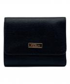 FURLAフルラ）の古着「FURLA CLASSIC 3つ折り財布」｜ブラック