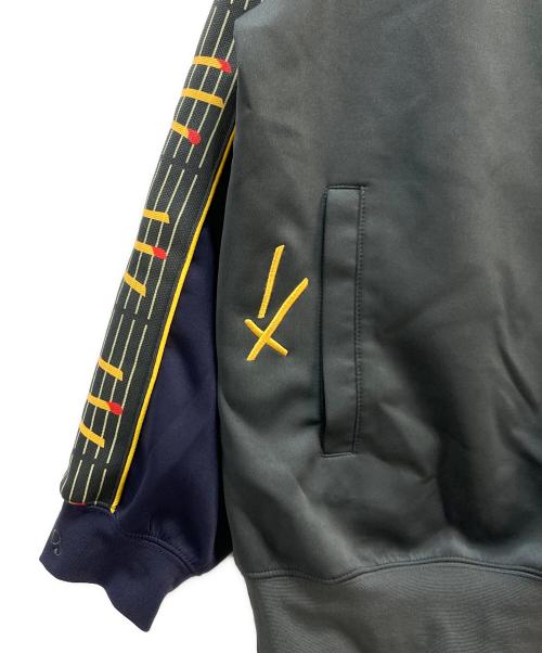 graniph（グラニフ）graniph (グラニフ) ティロリライン トラックジャケット グレー×ネイビー サイズ:Lの古着・服飾アイテム