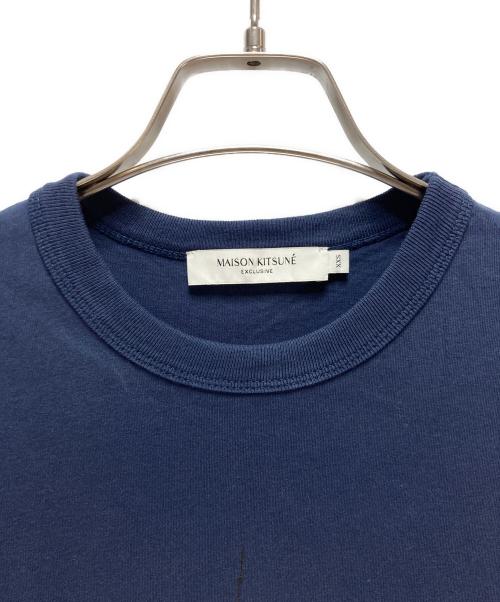 maison kitsune（メゾンキツネ）maison kitsune (メゾンキツネ) MAISON KITSUNE OLY EMPIRE FOX CLASSIC TEE-SHIRT ネイビー サイズ:XXSの古着・服飾アイテム