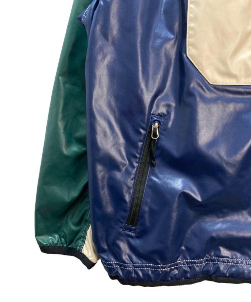 JUNYA WATANABE COMME des GARCONS（(ジュンヤワタナベ コムデギャルソン）JUNYA WATANABE COMME des GARCONS ((ジュンヤワタナベ コムデギャルソン) ジャミロクワイ バイカラーブルゾン グリーン×ネイビー サイズ:Mの古着・服飾アイテム