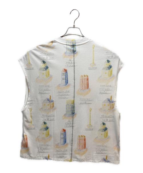 SHINYA KOZUKA（シンヤコズカ）SHINYA KOZUKA (シンヤコズカ) THE PAINTING CITY SCENERY ホワイト サイズ:Sの古着・服飾アイテム