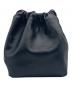 JIL SANDER (ジルサンダー) ドローストリングバッグ 巾着バッグ ベージュ×ブラック：30000円