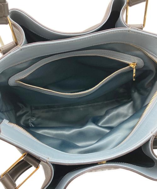 TOD'S（トッズ）TOD'S (トッズ) TOD'S フラワーハンドバッグ ブラック×ブルーの古着・服飾アイテム