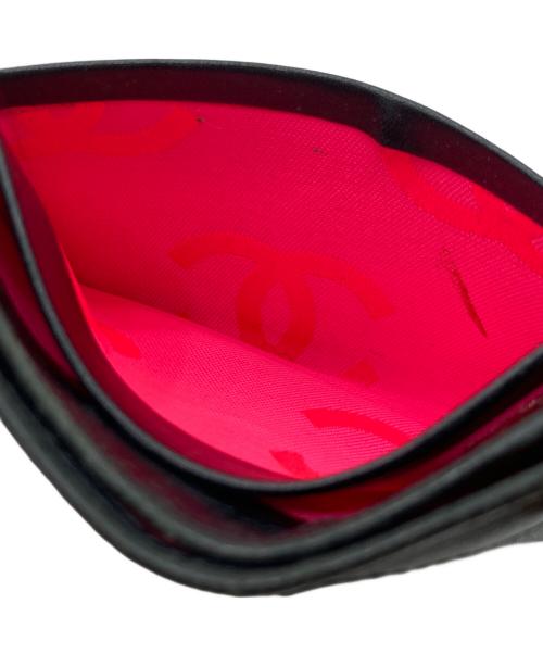 CHANEL（シャネル）CHANEL (シャネル) CHANEL カンボン ココマーク  カードケース ブラックの古着・服飾アイテム