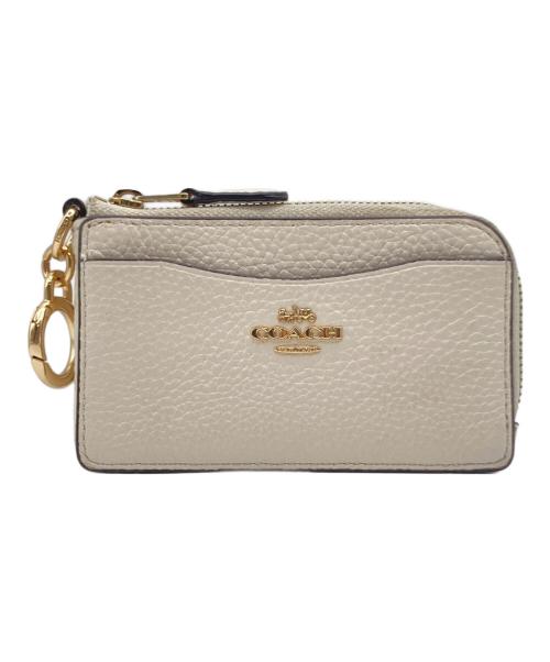 COACH（コーチ）COACH (コーチ) COACH キーリング付き カードケース アイボリーの古着・服飾アイテム