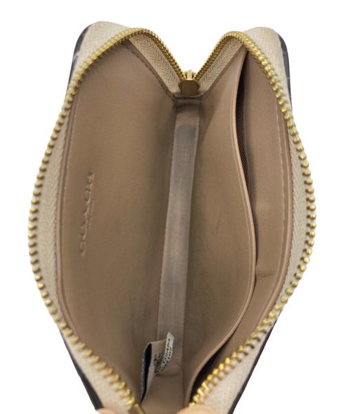 COACH（コーチ）COACH (コーチ) COACH キーリング付き カードケース アイボリーの古着・服飾アイテム