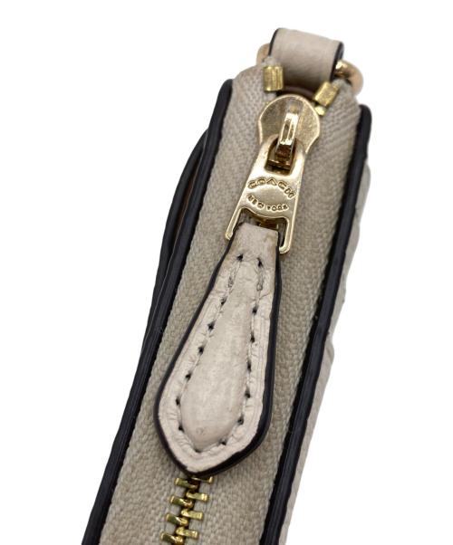 COACH（コーチ）COACH (コーチ) COACH キーリング付き カードケース アイボリーの古着・服飾アイテム