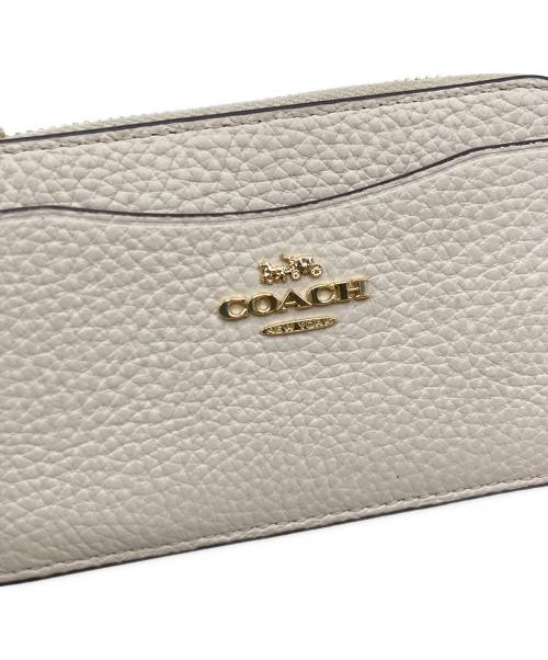 COACH（コーチ）COACH (コーチ) COACH キーリング付き カードケース アイボリーの古着・服飾アイテム