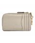 COACH (コーチ) COACH キーリング付き カードケース アイボリー：4000円