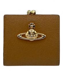 Vivienne Westwood（ヴィヴィアンウエストウッド）の古着「Vivienne Westwood 口金二つ折りミニ財布」｜ブラウン